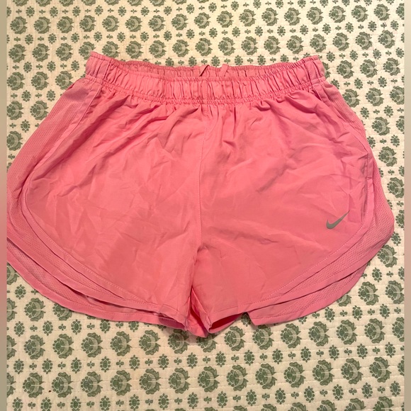 Nike Pants - Nike Dri FIT Tempo Women's Medium Brief-Lined Printed Running Shorts Pink/Pink